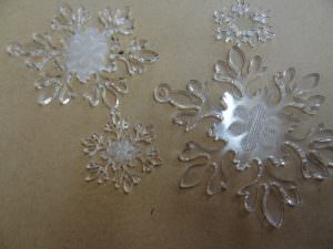 私がデザインした（デザインはフリー素材）雪の結晶が！キレイに！！！！！！！！
